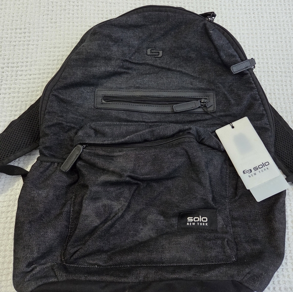 solo Other - Solo Brand Black Denim Backpack New With Tags